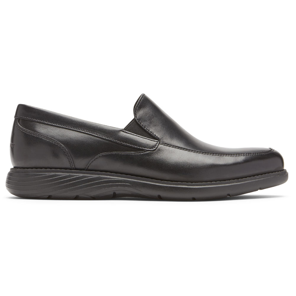 Rockport Loafers For Mens Black - Garett Venetian - RZ4163297